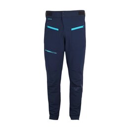 HAVEN Pantaloni de ciclism lungi fără bretele - FACTORY AIR - albastru