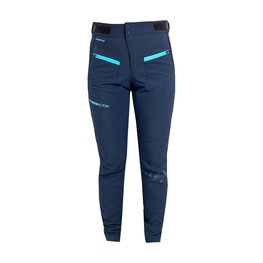 HAVEN Pantaloni de ciclism lungi fără bretele - FACTORY AIR - albastru