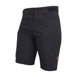 HAVEN Pantaloni scurți de ciclism fără bretele - FACTORY AIR WMS - negru/roz