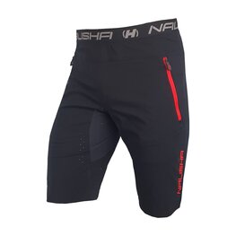 HAVEN Pantaloni scurți de ciclism fără bretele - NALISHA SLIMFIT - negru/roșu