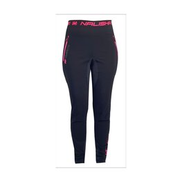 HAVEN Pantaloni de ciclism lungi fără bretele - NALISHA SLIMFIT - negru/roz