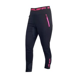 HAVEN Pantaloni de ciclism lungi fără bretele - NALISHA SLIMFIT - negru/roz