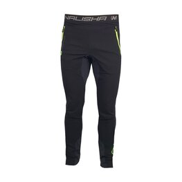 HAVEN Pantaloni de ciclism lungi fără bretele - NALISHA SLIMFIT - negru/verde