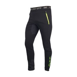 HAVEN Pantaloni de ciclism lungi fără bretele - NALISHA SLIMFIT - negru/verde
