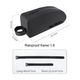 HAVEN Geantă de ciclism - RAINPROOF FRAME 1.6 - negru