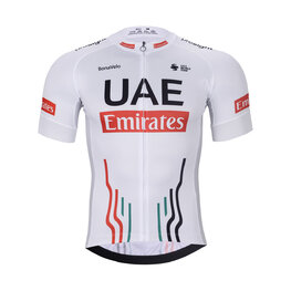 BONAVELO Tricou de ciclism cu mânecă scurtă - UAE 2024 - alb/roșu
