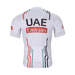 BONAVELO Tricou de ciclism cu mânecă scurtă - UAE 2024 - alb/roșu