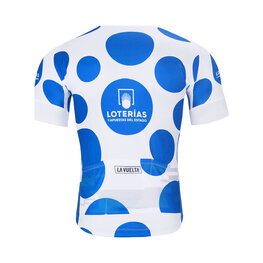 BONAVELO Tricou de ciclism cu mânecă scurtă - LA VUELTA - alb/albastru