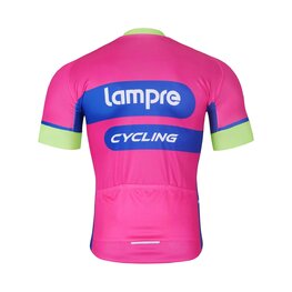 BONAVELO Tricou de ciclism cu mânecă scurtă - LAMPRE - roz/albastru