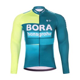 BONAVELO Tricou de cilism pentru iarnă cu mânecă lungă - BORA 2024 WINTER - verde