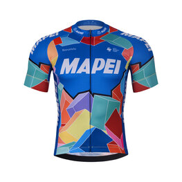 BONAVELO Tricou de ciclism cu mânecă scurtă - MAPEI - albastru/multicolor