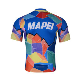 BONAVELO Tricou de ciclism cu mânecă scurtă - MAPEI - albastru/multicolor