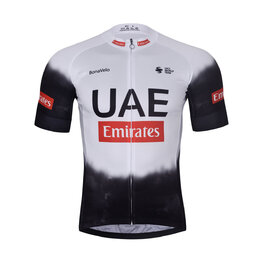 BONAVELO Tricou de ciclism cu mânecă scurtă - UAE 2025 - alb/negru