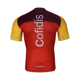 BONAVELO Tricou de ciclism cu mânecă scurtă - COFIDIS 2025 - roșu/galben