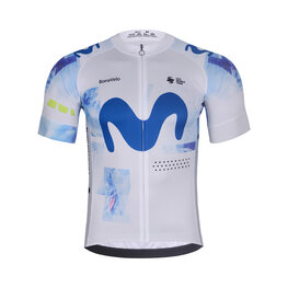 BONAVELO Tricou de ciclism cu mânecă scurtă - MOVISTAR 2026 - alb/albastru