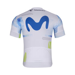 BONAVELO Tricou de ciclism cu mânecă scurtă - MOVISTAR 2026 - alb/albastru