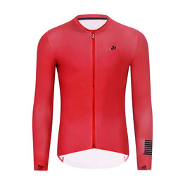 HOLOKOLO Tricou de ciclism cu mânecă lungă de vară - VICTORIOUS ELITE - roșu