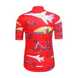 HOLOKOLO Tricou de ciclism cu mânecă scurtă - SPEED - roșu