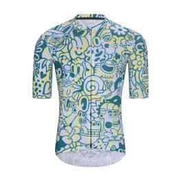 HOLOKOLO Tricou de ciclism cu mânecă scurtă - COMIC - albastru deschis