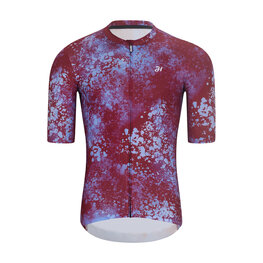 HOLOKOLO Tricou de ciclism cu mânecă scurtă - RUSTLE - bordo