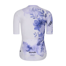 RIVANELLE Tricou de ciclism cu mânecă scurtă - FLOWERY LADY - alb/mov/albastru