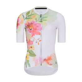 RIVANELLE Tricou de ciclism cu mânecă scurtă - FLOWERY LADY - alb/roz/verde