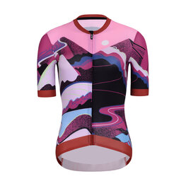 RIVANELLE Tricou de ciclism cu mânecă scurtă - SUNSET ELITE LADY LIMITED EDITION - roz/multicolor