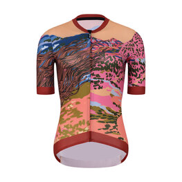 RIVANELLE Tricou de ciclism cu mânecă scurtă - FREE ELITE LADY LIMITED EDITION - portocaliu/multicolor
