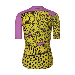 RIVANELLE Tricou de ciclism cu mânecă scurtă - CHEETAH - galben/roz