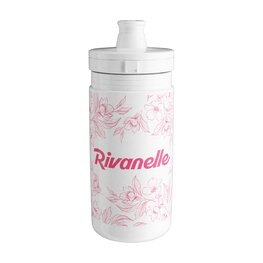 RIVANELLE Sticlă de apă pentru ciclism - HYDRA 550 ml - alb/roz