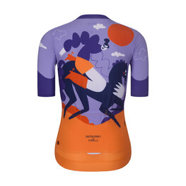 RIVANELLE Tricou de ciclism cu mânecă scurtă - STALLION - albastru/maro