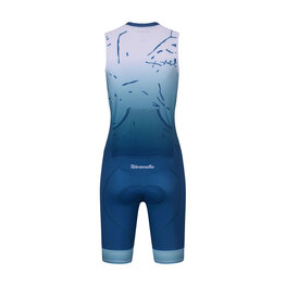 RIVANELLE Salopetă de ciclism - SNIPP - alb/turcoaz