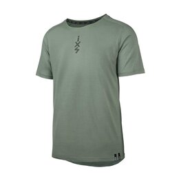 IXS Tricou de ciclism cu mânecă scurtă - FLOW MERINO - verde
