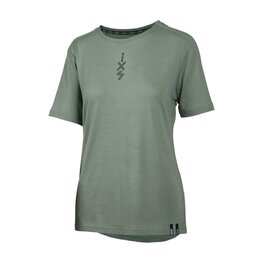 IXS Tricou de ciclism cu mânecă scurtă - FLOW MERINO SS - verde