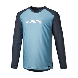 IXS Tricou de ciclism cu mânecă lungă de vară - TRIGGER LITE 1.0 - albastru