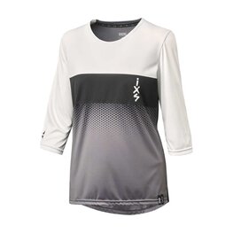 IXS tricou cu maneci 3/4 - CARVE 1.0 W - alb/gri
