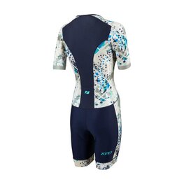 ZONE3 Salopetă de ciclism - ACTIVATE+ - albastru/alb