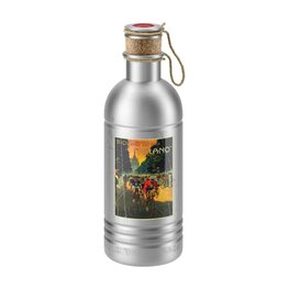 ELITE Sticlă de apă pentru ciclism - VINTAGE ALU 600 - argintiu