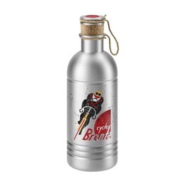 ELITE Sticlă de apă pentru ciclism - VINTAGE ALU 600 - argintiu