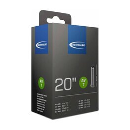 SCHWALBE cameră - AV7 20x1.50/2.00 AV 40mm - negru