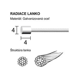 LONGUS cablu de transmisie - SHIFT - argintiu