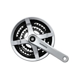 SHIMANO angrenaje și foi angrenaj - TOURNEY TY501 170mm 48/38/28 - argintiu