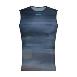 SHIMANO Tricou de ciclism fără mâneci - VERTEX PRIMA SL PRINTED - albastru