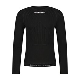 SHIMANO Tricou de ciclism cu mânecă lungă - VERTEX LONG - negru