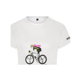 SHIMANO Tricou de ciclism cu mânecă scurtă - SENTIERO LTD - alb