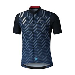 SHIMANO Tricou de ciclism cu mânecă scurtă - AEROLITE - albastru