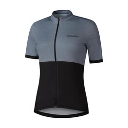 SHIMANO Tricou de ciclism cu mânecă scurtă - ELEMENT - gri/negru