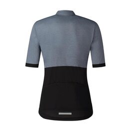 SHIMANO Tricou de ciclism cu mânecă scurtă - ELEMENT - gri/negru