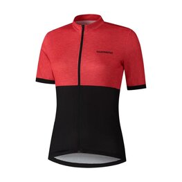 SHIMANO Tricou de ciclism cu mânecă scurtă - ELEMENT - roșu/negru