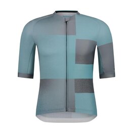 SHIMANO Tricou de ciclism cu mânecă scurtă - VELOCE - albastru deschis